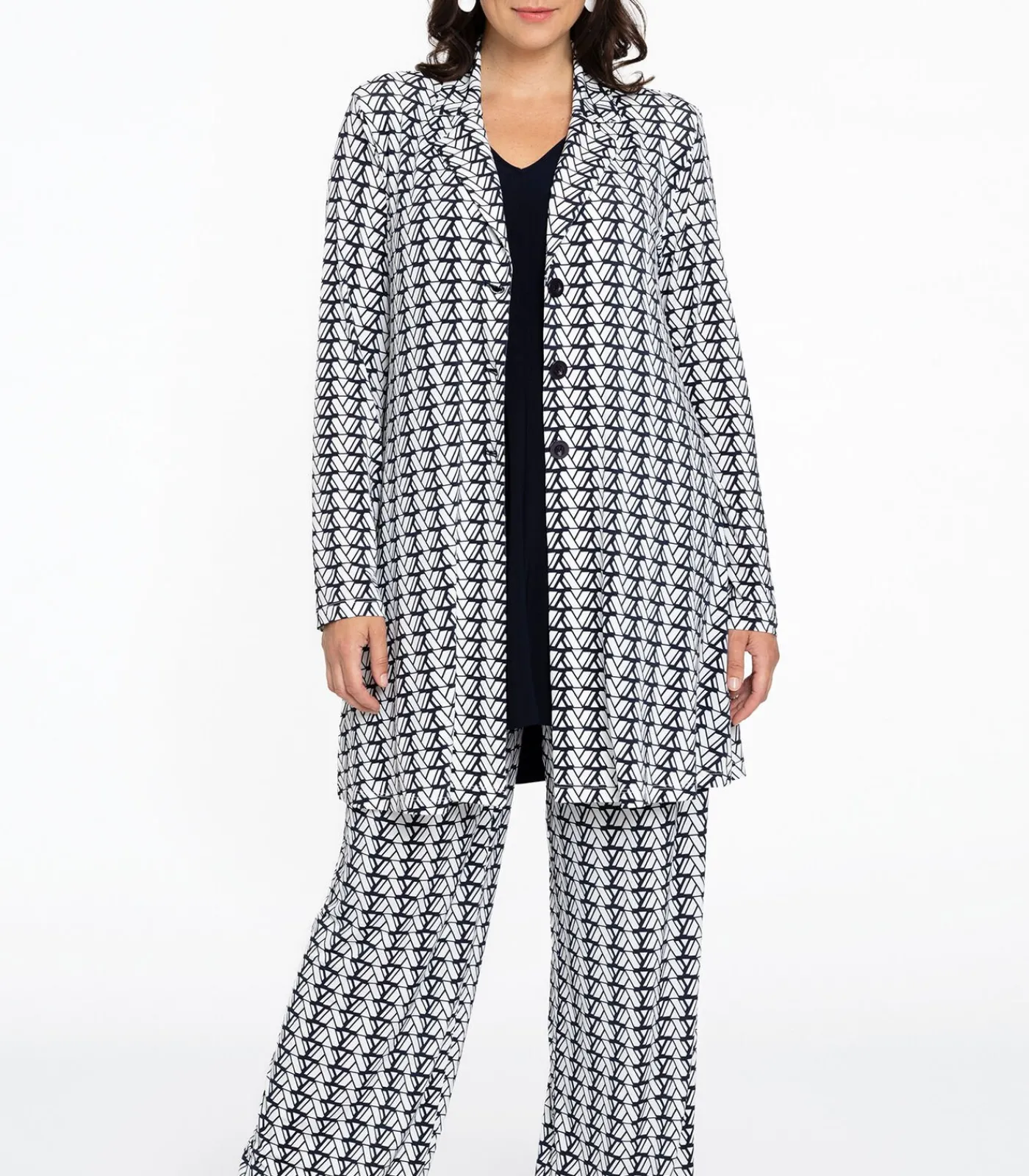 Clearance Dames Blazer met grafische print DAMES Maatpakken & Blazers