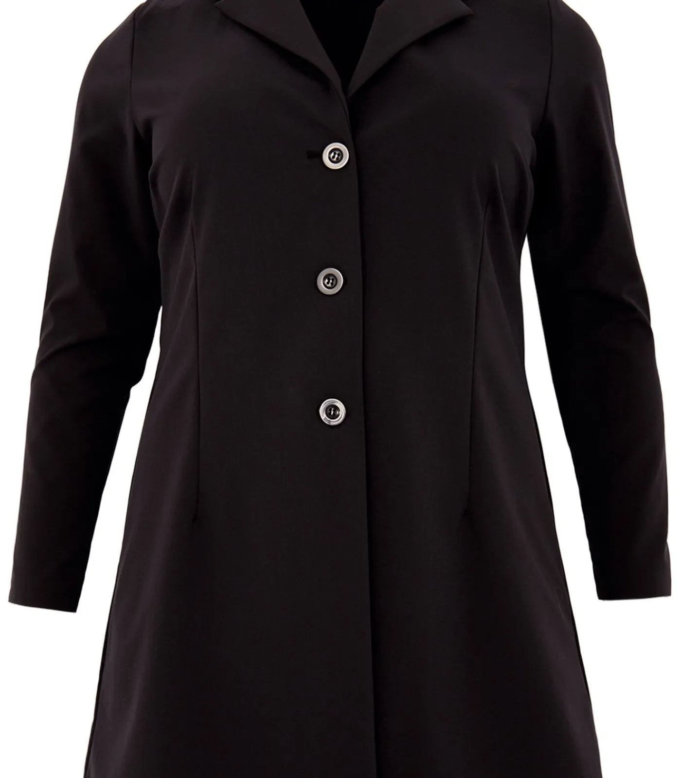 Hot Dames Blazer met imitatieleren detail DAMES Maatpakken & Blazers