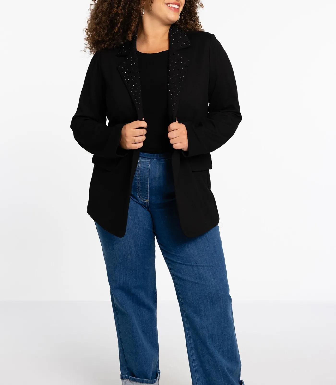 Clearance Dames Blazer met strass knopen DAMES Maatpakken & Blazers