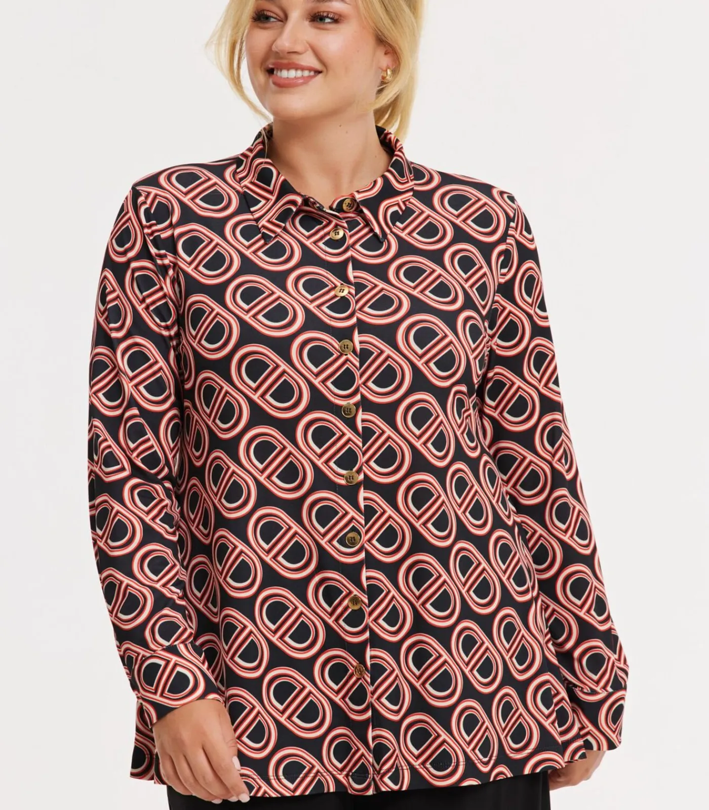 Online Dames Blouse print DAMES Overhemden & Blouses