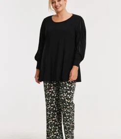 DAMES YOEK Dames Broek print