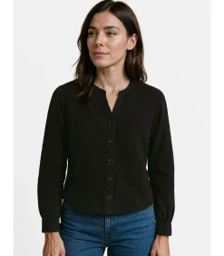 Hot Dames geperforeerd T-shirt met lange mouwen DAMES T-Shirts & Tops