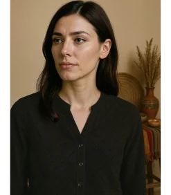 Hot Dames geperforeerd T-shirt met lange mouwen DAMES T-Shirts & Tops