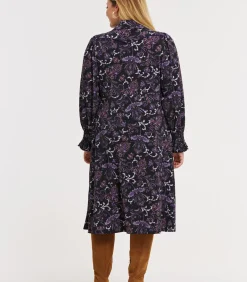 DAMES YOEK Dames Jurk print