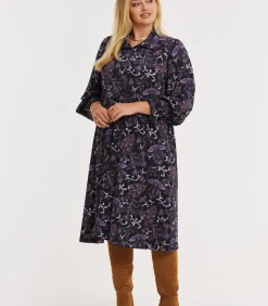 DAMES YOEK Dames Jurk print