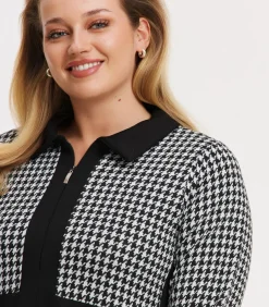 DAMES YOEK Dames Jurk print