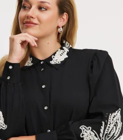 DAMES YOEK Dames Jurk print