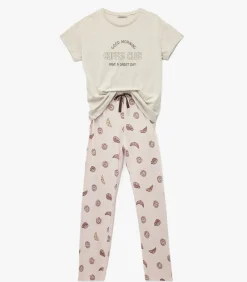 DAMES Koton Dames Pyjama Set Lange Mouwen Katoen Bedrukt