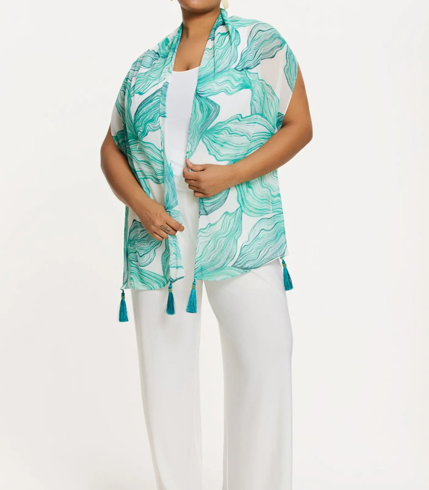 DAMES YOEK Dames Sjaal print