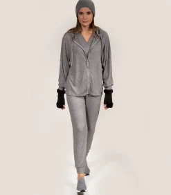 Discount Dames sweatshirt met capuchon Heather grijs DAMES Loungewear