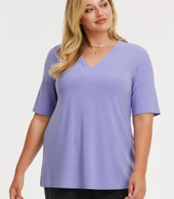 New Dames T-shirt met v-hals DAMES T-Shirts & Tops