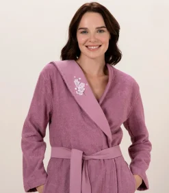 Outlet Damesbadjas Benitta Orchidee - S DAMES Badjassen