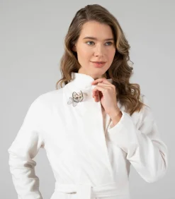 New Damesbadjas Keila Ecru - L DAMES Badjassen