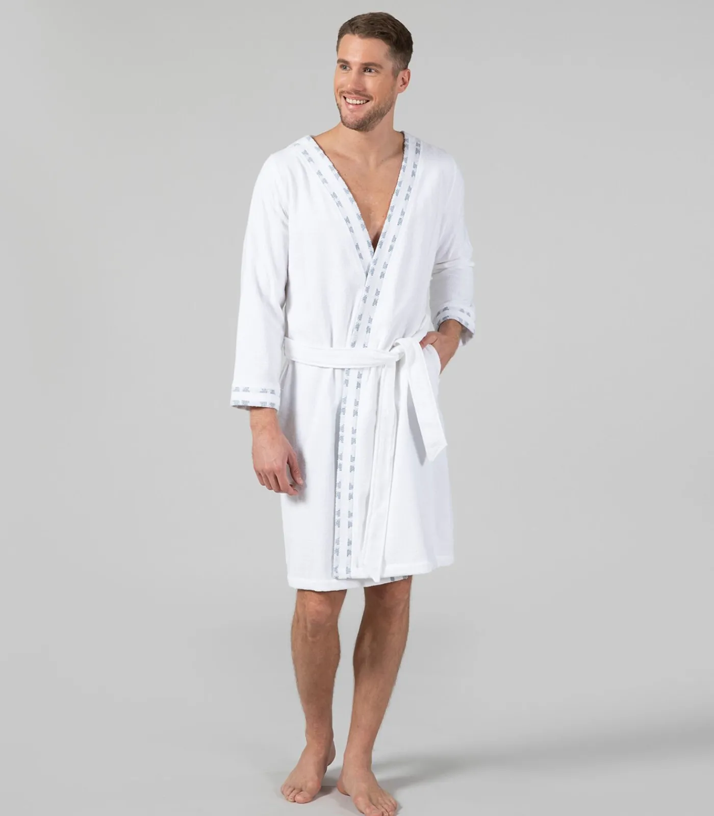 Discount Damesbadjas Nalu Wit - S DAMES Badjassen