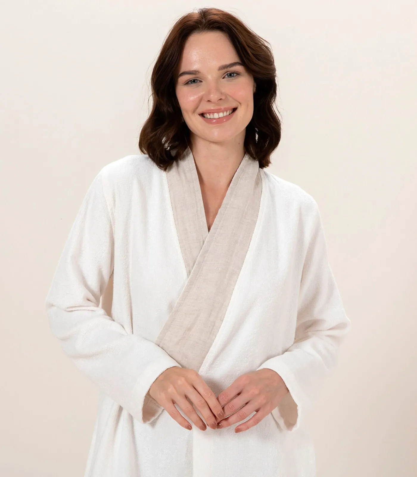 DAMES Chakra Damesbadjas Puur Ecru - L