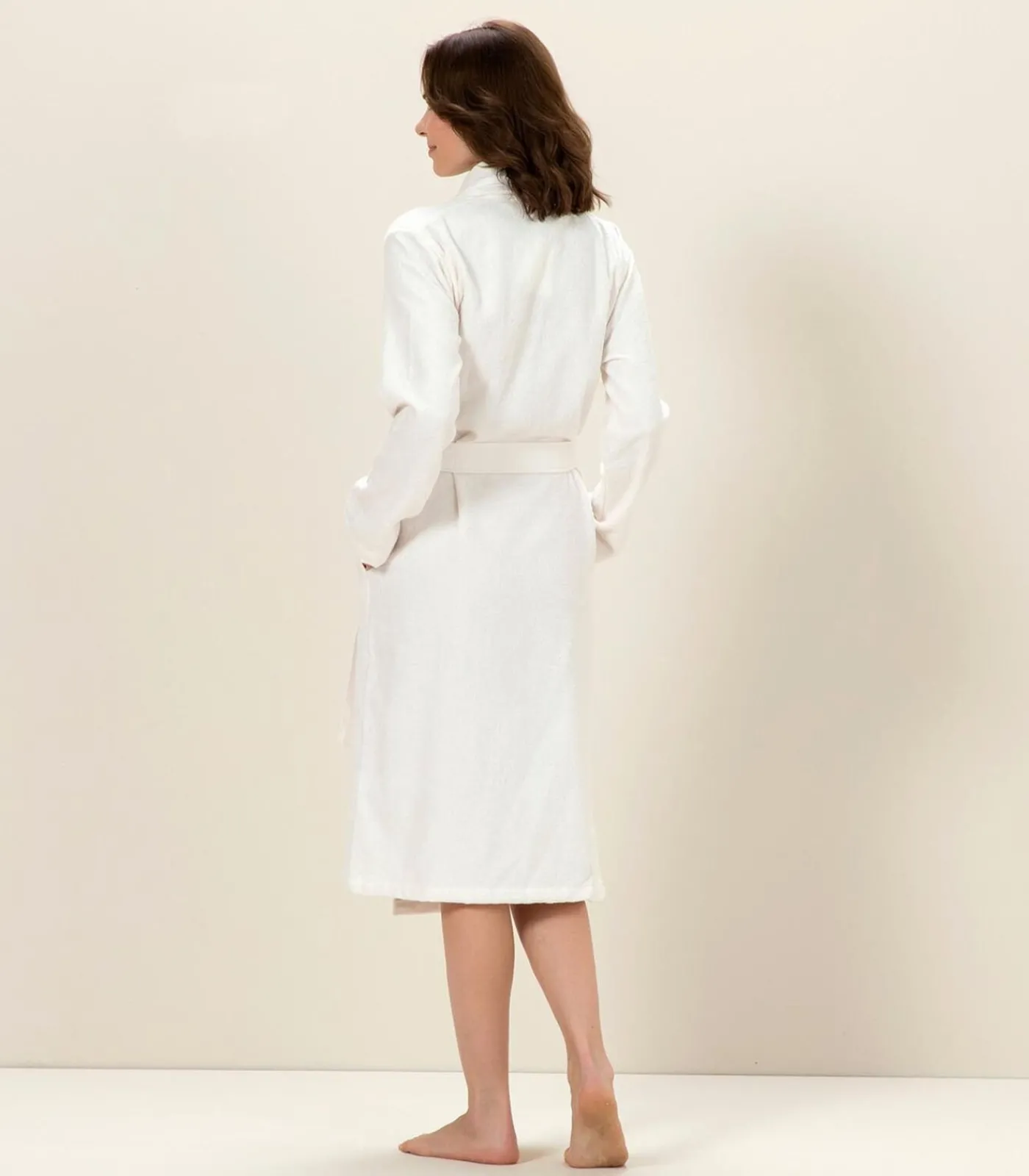 Online Damesbadjas Umbrella Ecru - S DAMES Badjassen