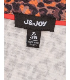 DAMES J&JOY Damesblouse met luipaardprint en zakken