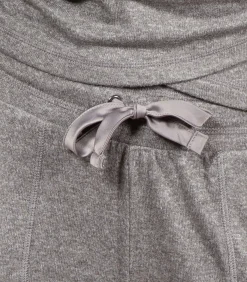 DAMES ISOTONER Damesbroek met wijde pijpen Heidegrijs