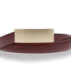 Discount Damesriem rood met platte gesp DAMES Riemen