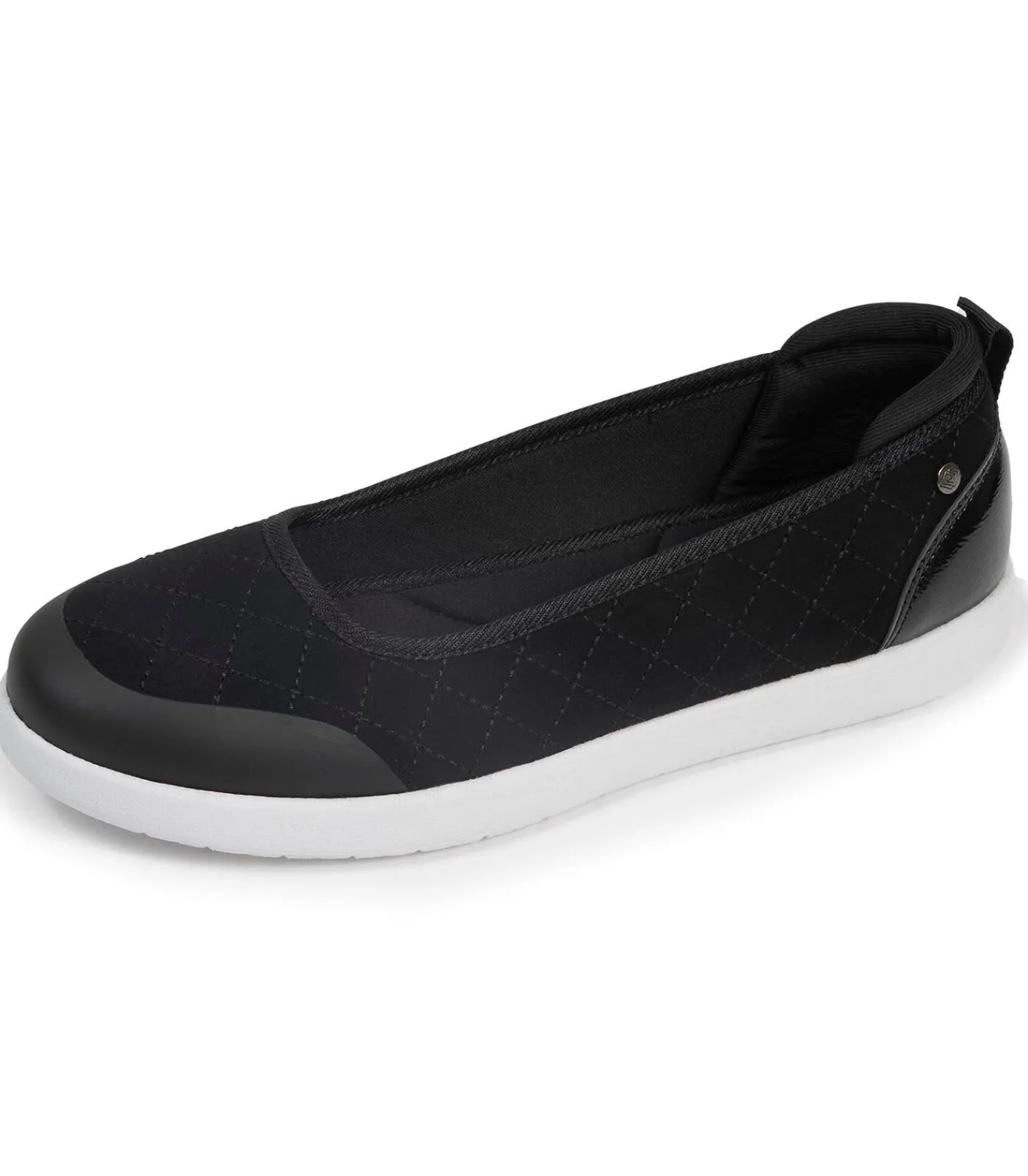 DAMES ISOTONER Damesslip ballerina's Zwart Gewatteerd