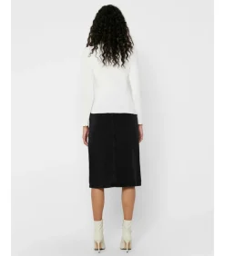 DAMES Only Dames-T-shirt Emma met lange mouwen - Col Montant