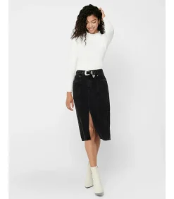 DAMES Only Dames-T-shirt Emma met lange mouwen - Col Montant