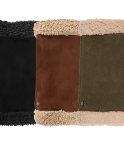 Hot Dameswanten van leer en imitatiebont Cognac DAMES Handschoenen