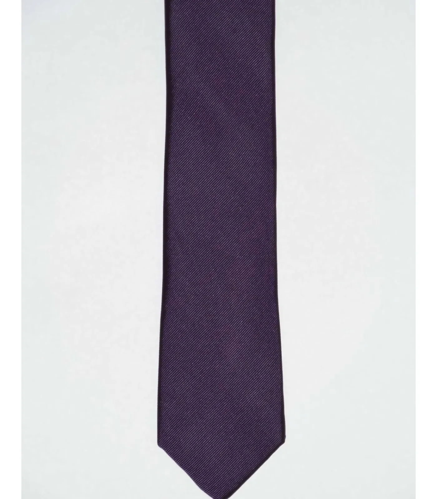 Das slimline zijde donkerpaars Heren Kostuums & Blazers