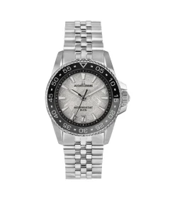 Heren Jacques Lemans Datum horloge Liverpool Diver Grey