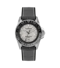 Heren Jacques Lemans Datum horloge Liverpool Diver Grey