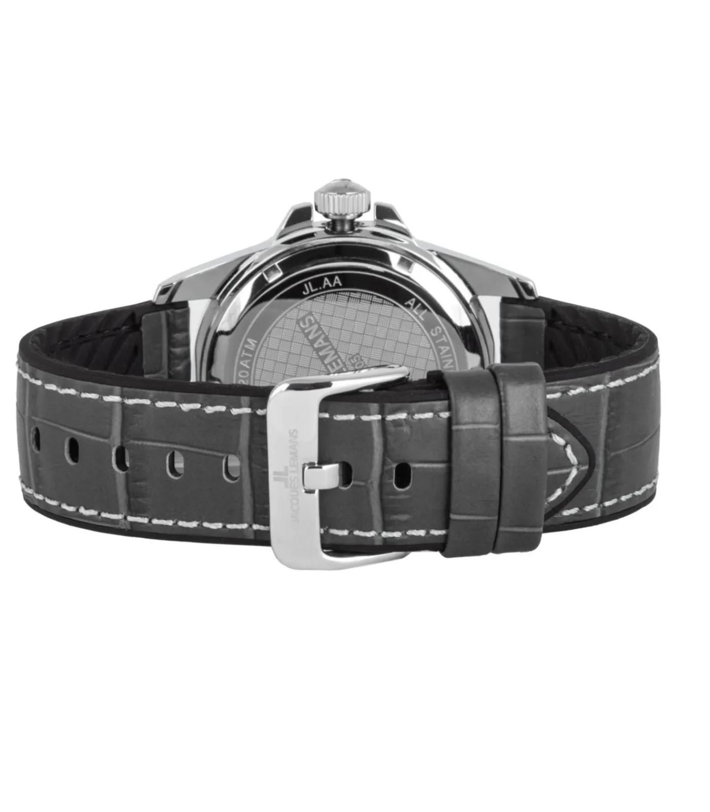 Heren Jacques Lemans Datum horloge Liverpool Diver Grey