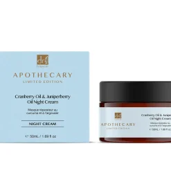 Dr Botanicals DB Cranberryolie en Jeneverbesolie Nachtcrème + DB Houtskool en Pittige Vruchten Masker Behandeling