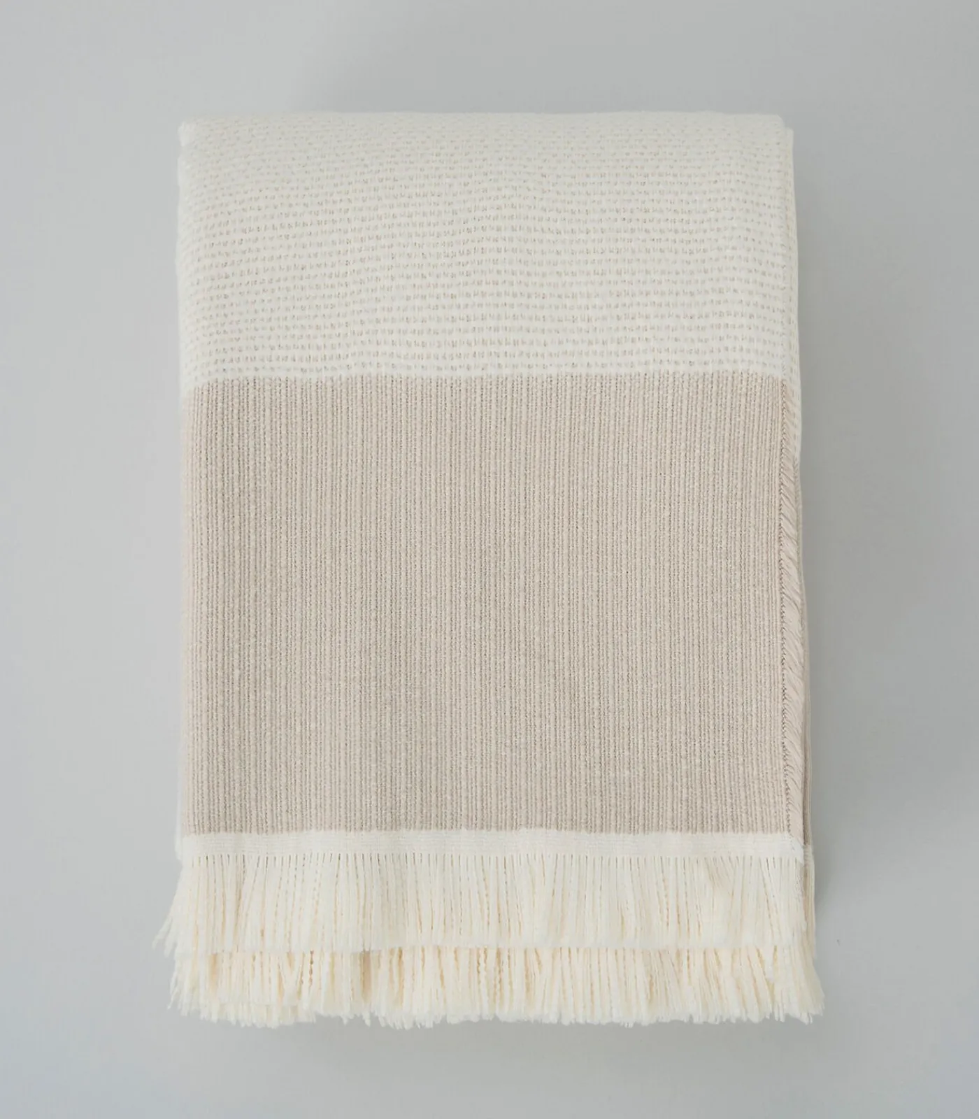 New Deken 2 personen Corda 200x220 cm Crème Bedspreien