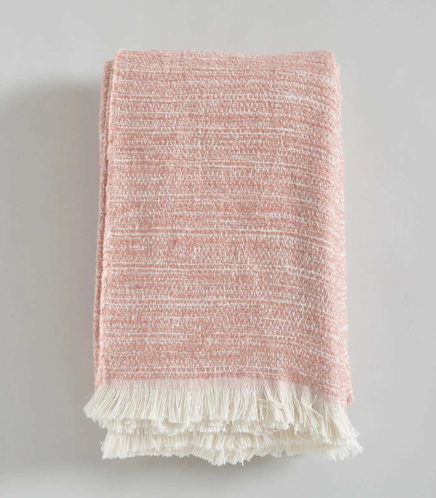 Online Deken 2 personen Melange 240x220 cm Lichtroze Bedspreien