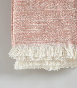 Online Deken 2 personen Melange 240x220 cm Lichtroze Bedspreien