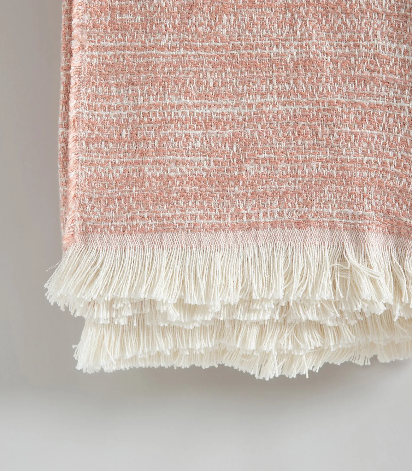 Online Deken 2 personen Melange 240x220 cm Lichtroze Bedspreien