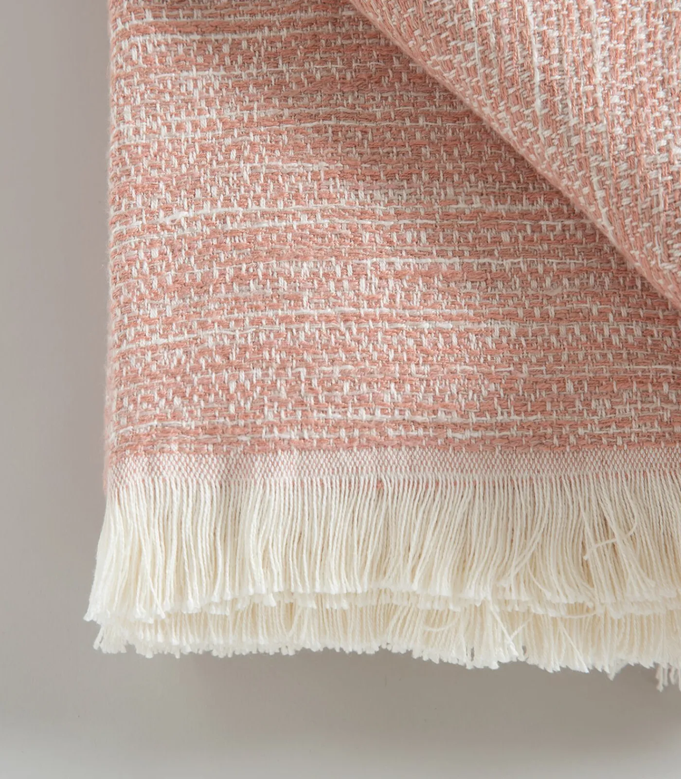 Online Deken 2 personen Melange 240x220 cm Lichtroze Bedspreien