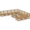 vidaXL 12-delige Loungeset massief grenenhout