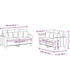 Discount 2-delige Loungeset met kussens stof wijnrood Zetels