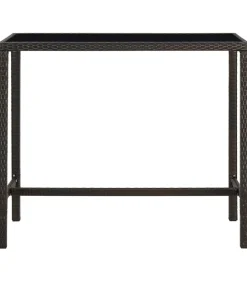 5-delige Tuinbarset poly rattan bruin Tuinmeubelen