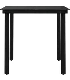 Online 5-delige Tuinset grijs en zwart Tuinmeubelen