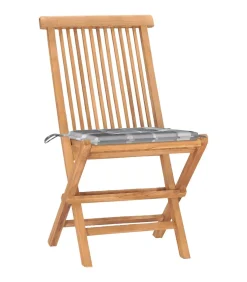 Best 3-delige Tuinset inklapbaar met kussen massief teakhout Tuinmeubelen