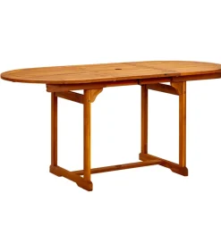 Outlet 7-delige Tuinset massief acaciahout Tuinmeubelen