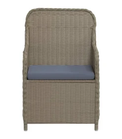 Online 3-delige Tuinset met kussens bruin Tuinmeubelen