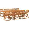 vidaXL 11-delige Tuinset 280x90x75 cm massief acaciahout