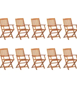 vidaXL 11-delige Tuinset 280x90x75 cm massief acaciahout