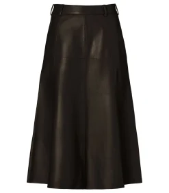 DAMES Mart Visser Delilah Leren Rok Donkerbruin