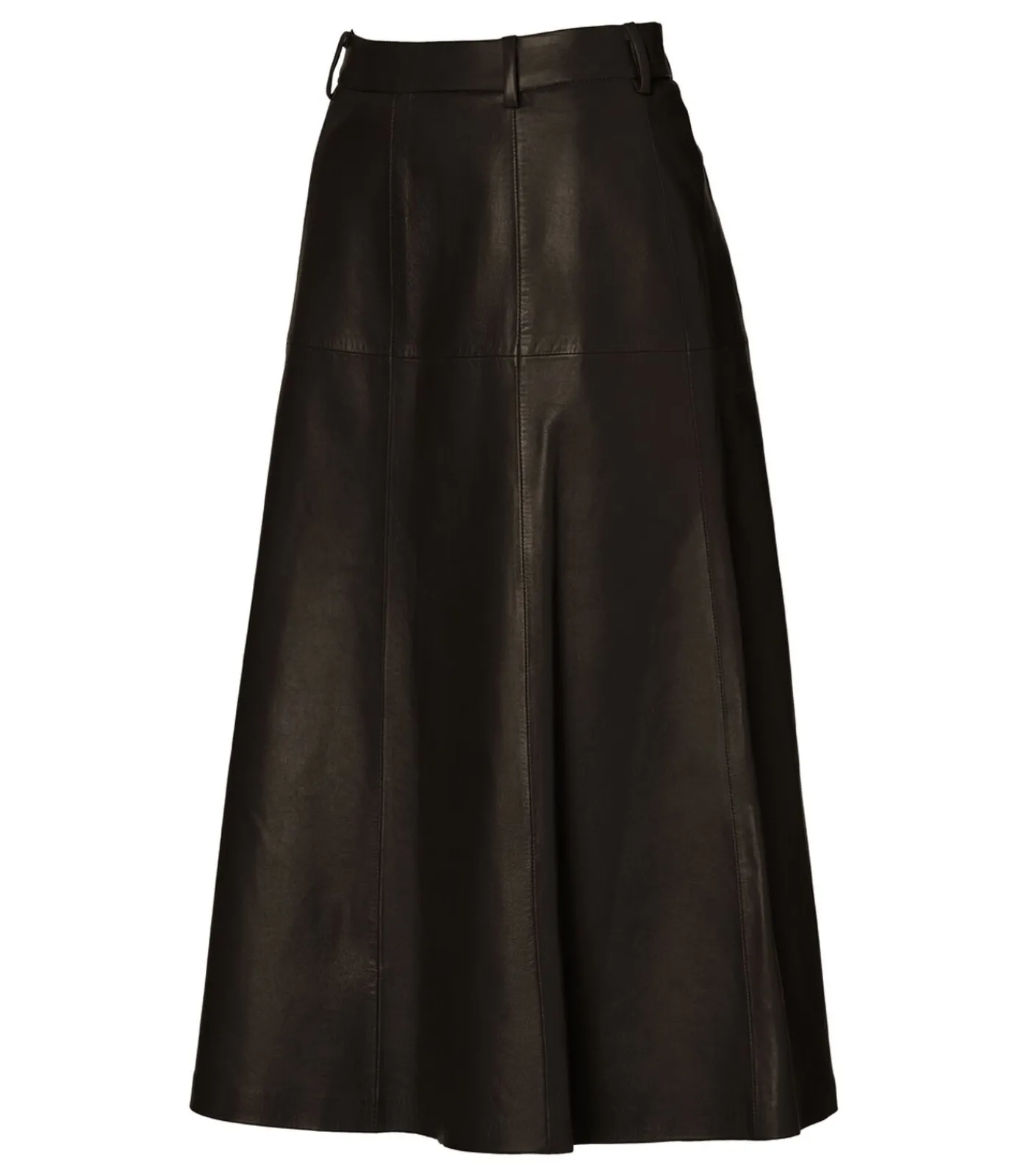 DAMES Mart Visser Delilah Leren Rok Donkerbruin