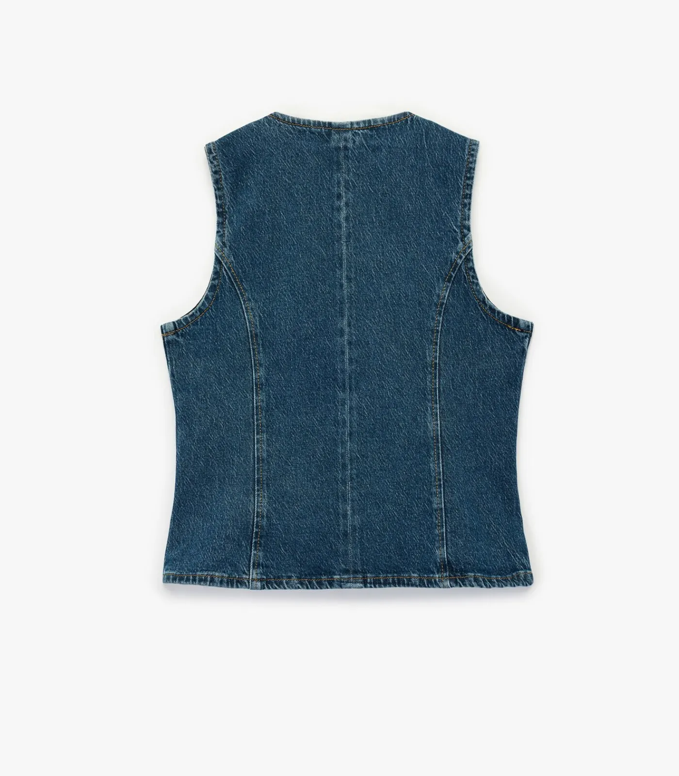 DAMES Koton Denim Yelek Mouwloos met Knoopsluiting