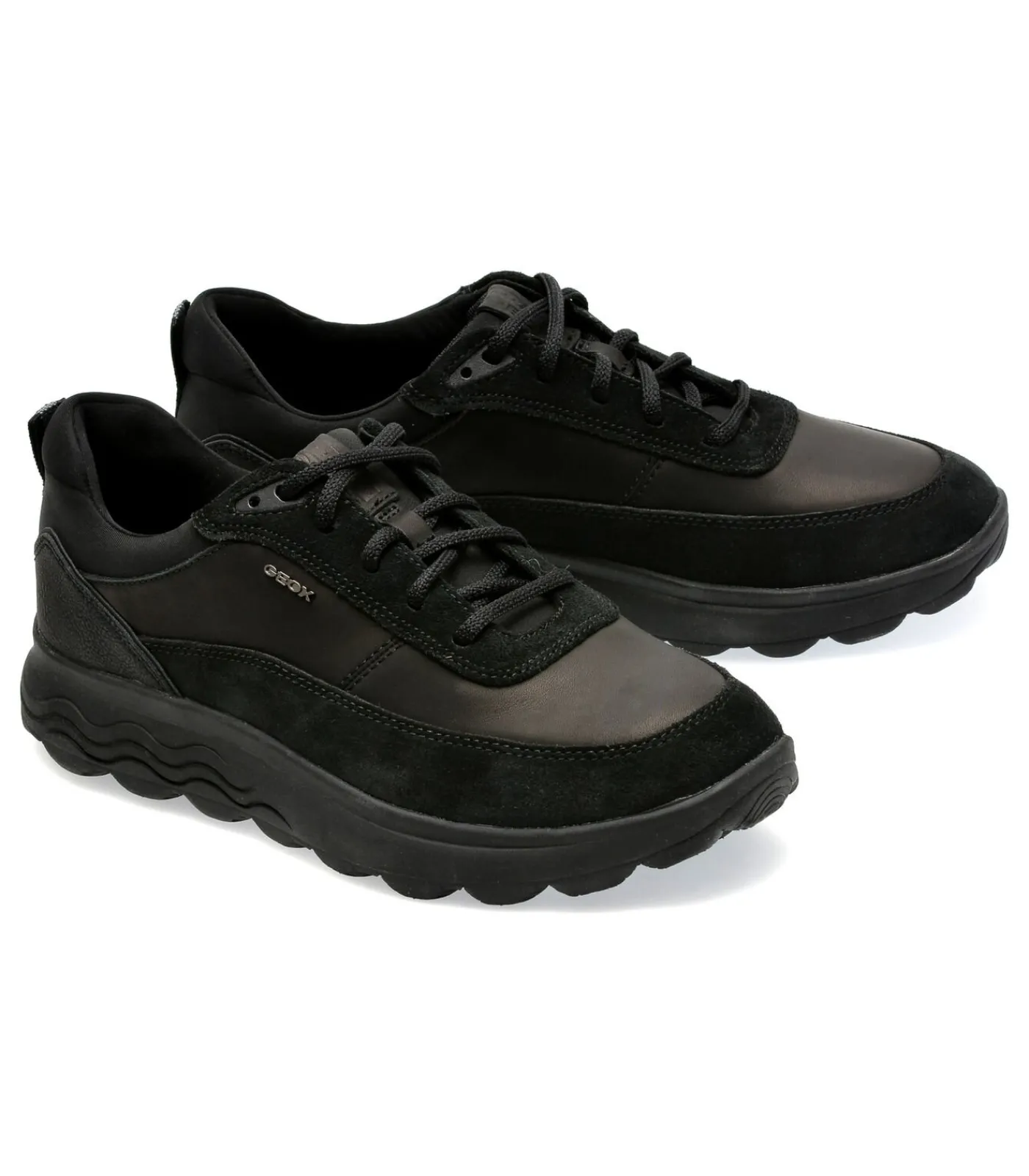 Heren GEOX Derbie Spherica Nappa + Suede